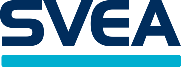 Svea logo vaalealle taustalle