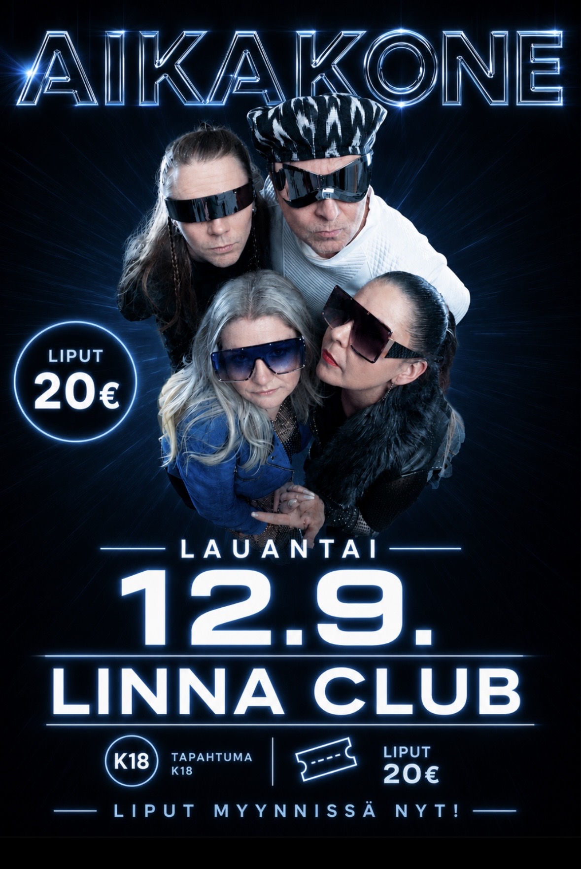 Aikakone 12.9. tapahtumajuliste