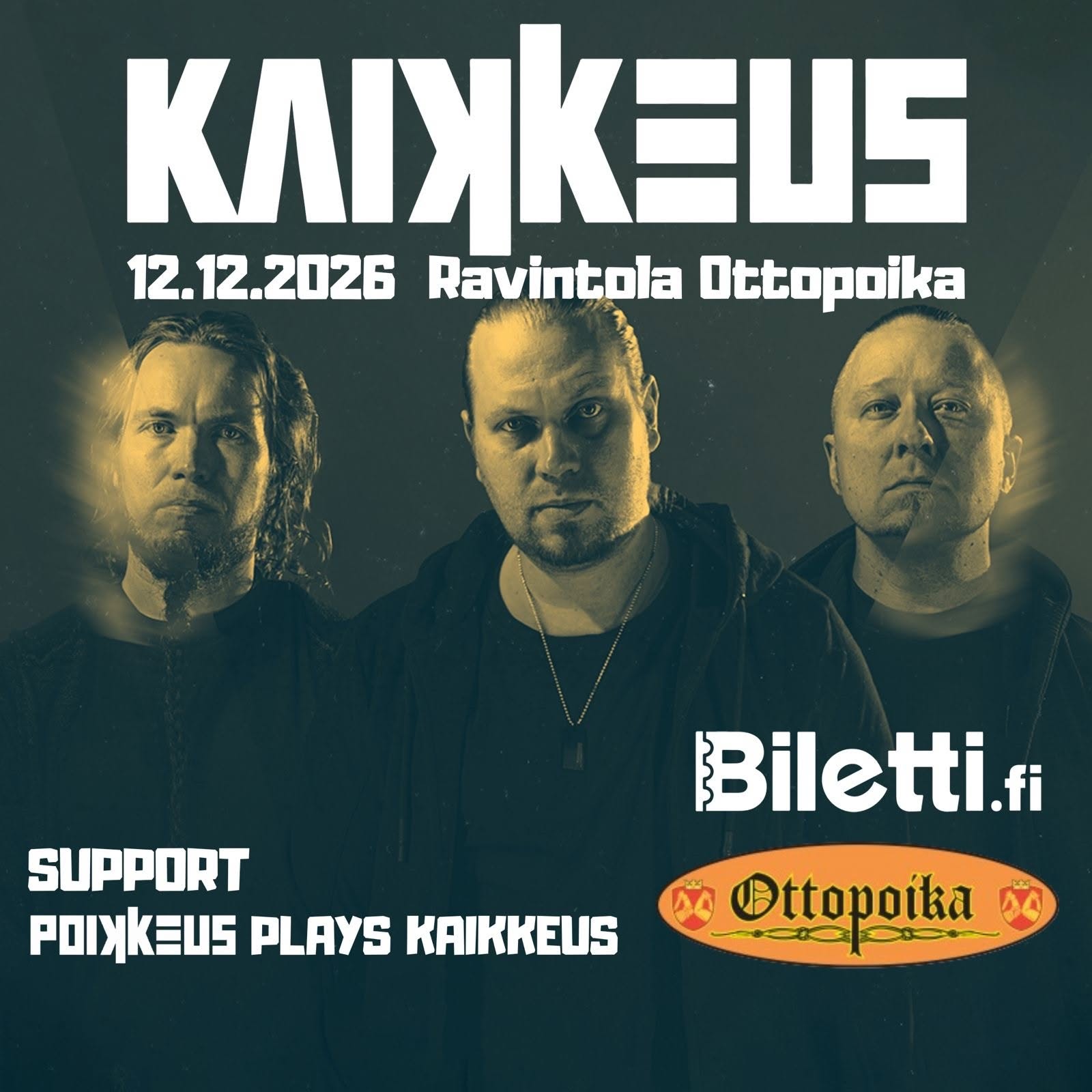 Kaikkeus @ Ottopoika 2026 w/ support Poikkeus plays Kaikkeus – Ottopoika, Kuopio